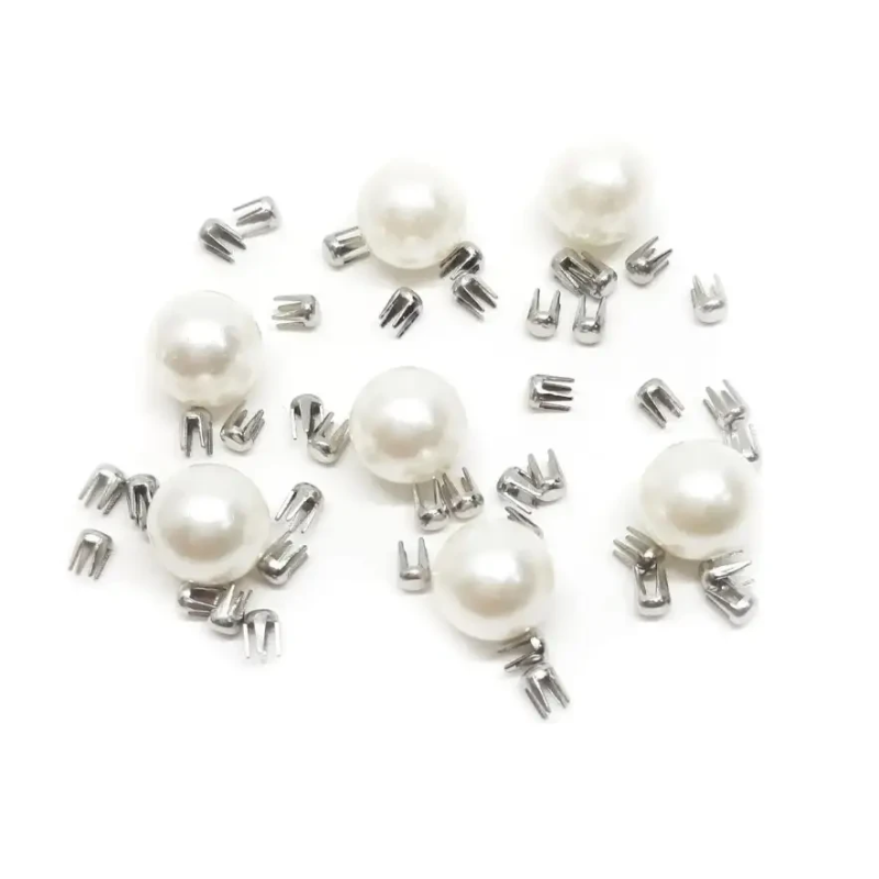 Перли прибивні 6 мм Молочні 100 шт