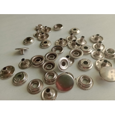 Кнопка Київська (Каппа) 15 мм Нікель, 50 шт