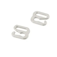 Гачок для бретелів 8 мм метал Нікель 50 шт