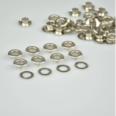 Люверс 6мм Нержавіючий Нікель №4 50 шт