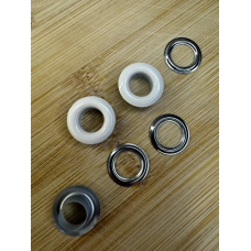 Люверс №5_ 8мм Нержавіючий Світло Бежевий (306) 50 шт