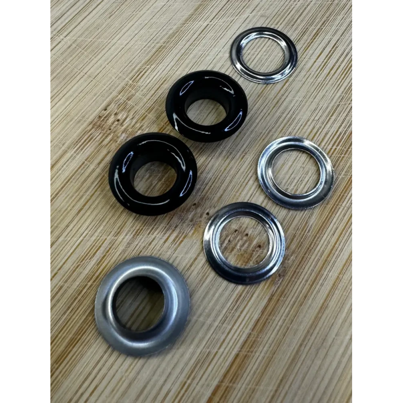 Люверс 8мм Нержавіючий Чорний (322) 50 шт