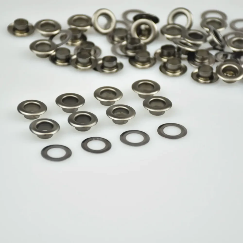 Люверс 6мм Нержавіючий Темний Нікель №4 50 шт