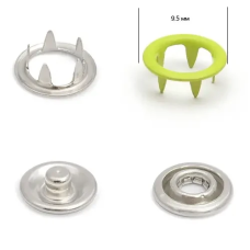 Кнопка BABY трикотажна 9,5 мм Салатова (232), 50 шт