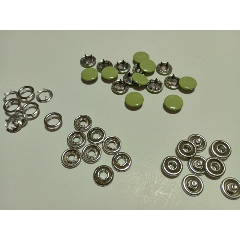 Кнопка BABY 9,5 мм закрита Зелена, 50 шт