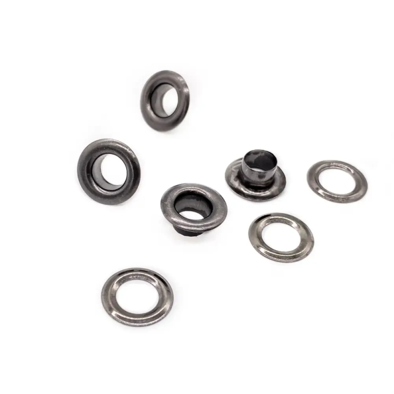 Люверс 6мм  Темний Нікель №4 50 шт