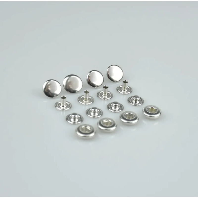 Кнопка Alfa 12,5 мм Нержавіюча Нікель 50 шт