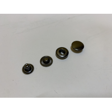 Кнопка Alfa 15 мм нержавіюча Темний Нікель 50 шт