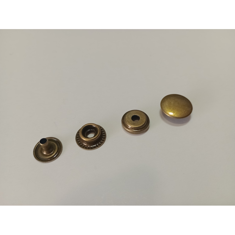 Кнопка Кіївська (Каппа) 12,5 мм Антик, 50 шт.