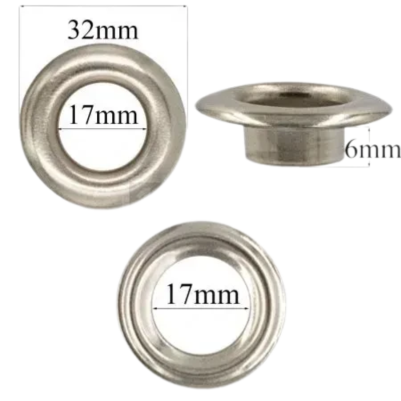 Люверс 17мм Нікель №31 50 шт