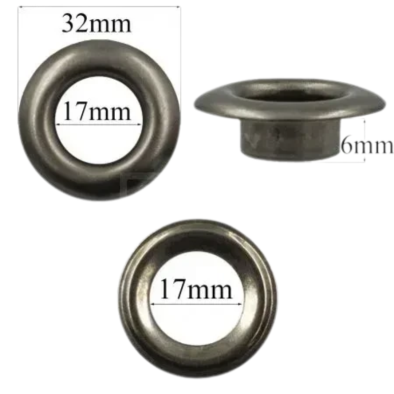 Люверс 17 мм Оксид No31 50 шт.