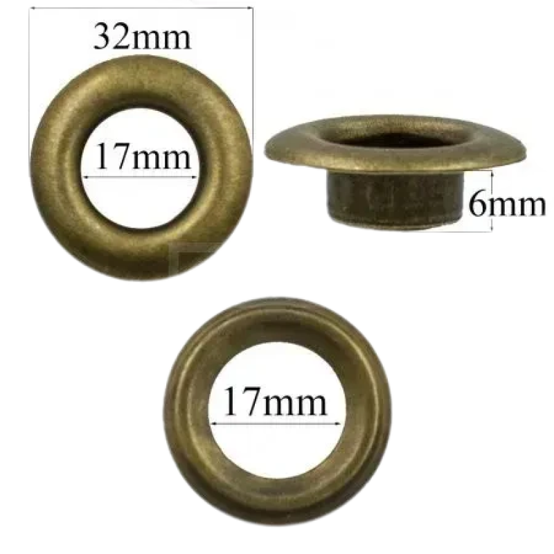 Люверс 17 мм Антик No31 50 шт.