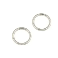 Кільце для бретелів 8 мм метал Нікель 50 шт