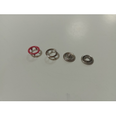 Кнопка BABY трикотажна 9,5 мм Рожева, 50 шт