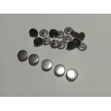 Гудзик для джинсів нержавіючий 17мм гладкий (Нікель) 50 шт