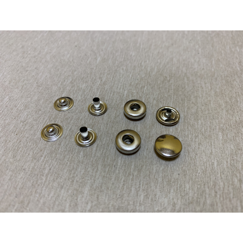 Кнопка Alfa 10мм Нержавіюча Нікель 50 шт