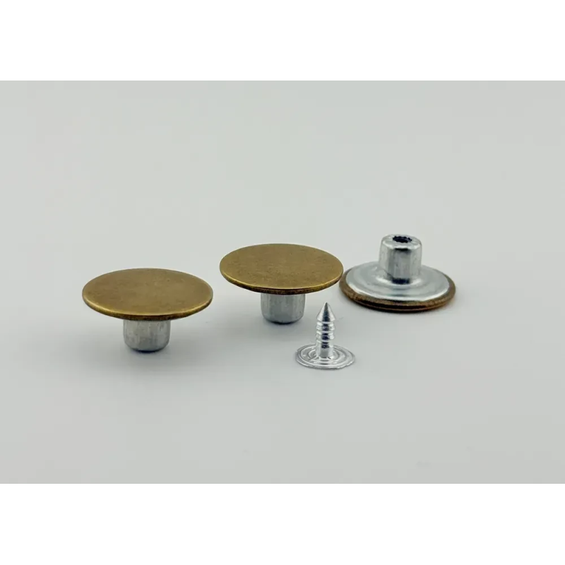 Гудзик для джинсів 17мм гладкий (Антик) 50 шт