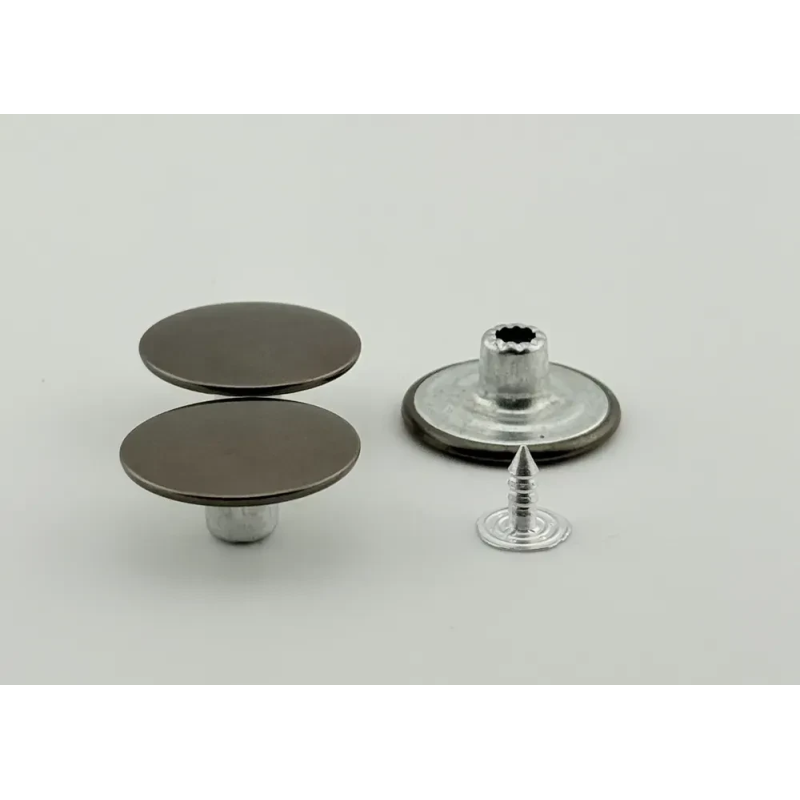 Гудзик для джинсів 20мм гладкий (Темний Нікель) 50 шт