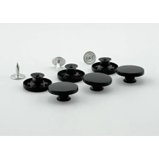 Гудзик для джинсів нержавіючий 17мм таблетка (Чорний) 50 шт