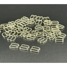 Регулятор для бретелів 8 мм метал Нікель 50 шт