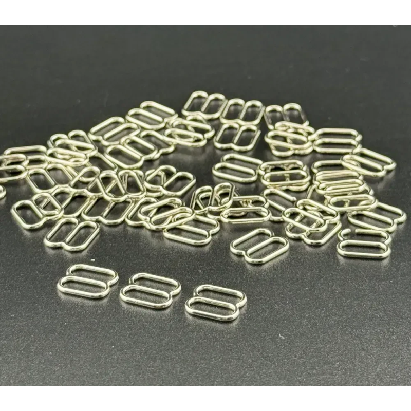 Регулятор для бретелів 10 мм метал Нікель 50 шт