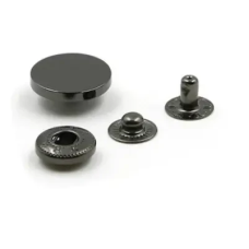 Кнопка гладка таблетка (нержавіюча сталь) 15мм Темний Нікель  50 шт