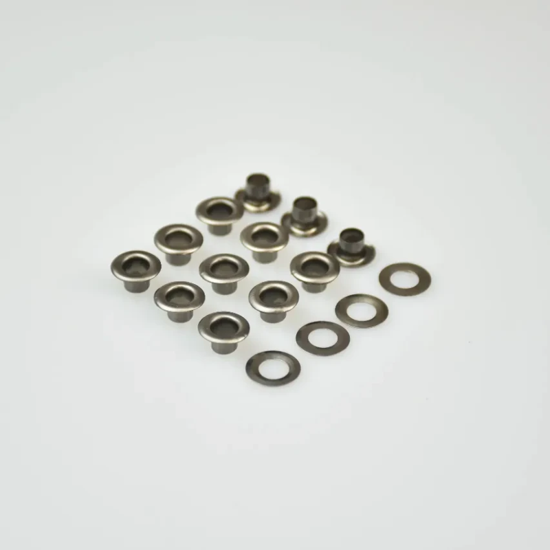 Люверс 4мм Нержавіючий Темний Нікель №2 50 шт